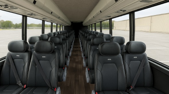 Interior of Charter Bus Company Coconut Creek's 30 Passenger Minibus in Coconut Creek