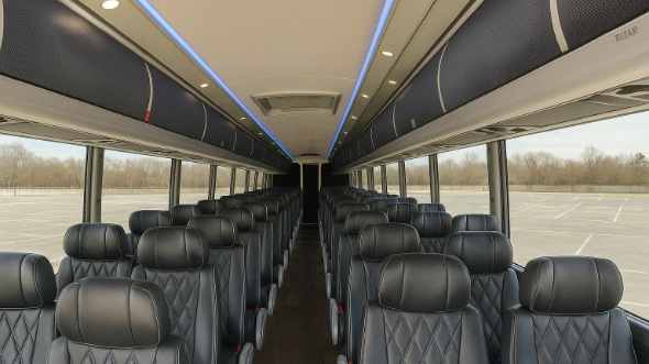 coconut creek 55 passenger charter bus inside