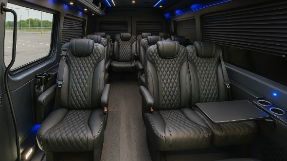 coconut creek sprinter van with driver inside