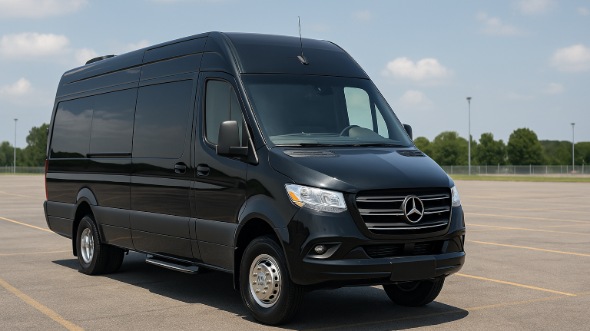 Exterior of Charter Bus Company Coconut Creek's Sprinter Limo in Coconut Creek