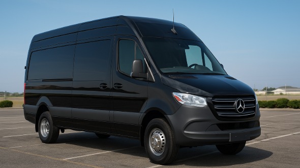 Exterior of Charter Bus Company Deerfield Beach's Sprinter Van Rental With Driver in Deerfield Beach